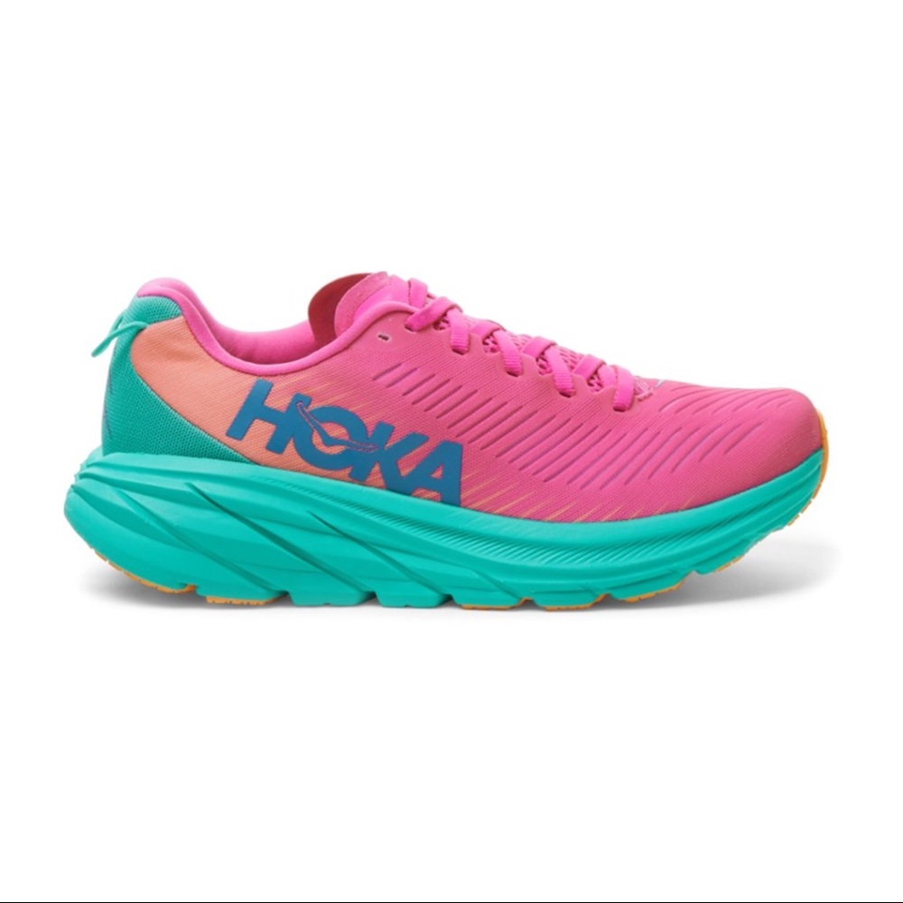 Hoka one one rincon 3 pink running shoes